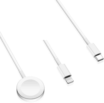 iPhone & Apple Watch 2in 1 Ladekabel Lightning + Magnetisch / USB -C